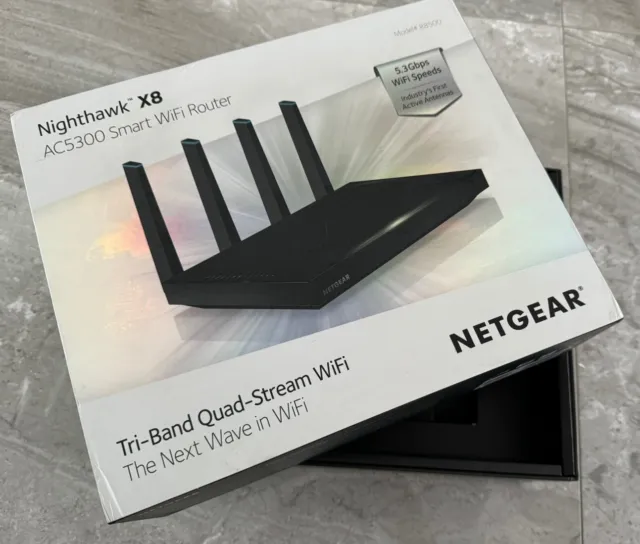 NETGEAR R8500 Nighthawk X8 Tri-Band AC5300 (5.3 Gbps) Smart Wi-Fi Router