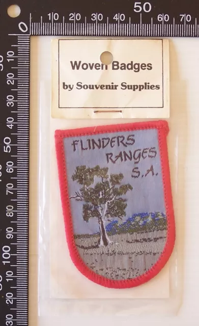 Vintage Flinders Ranges Sa Embroidered Souvenir Patch Woven Cloth Sew-On Badge