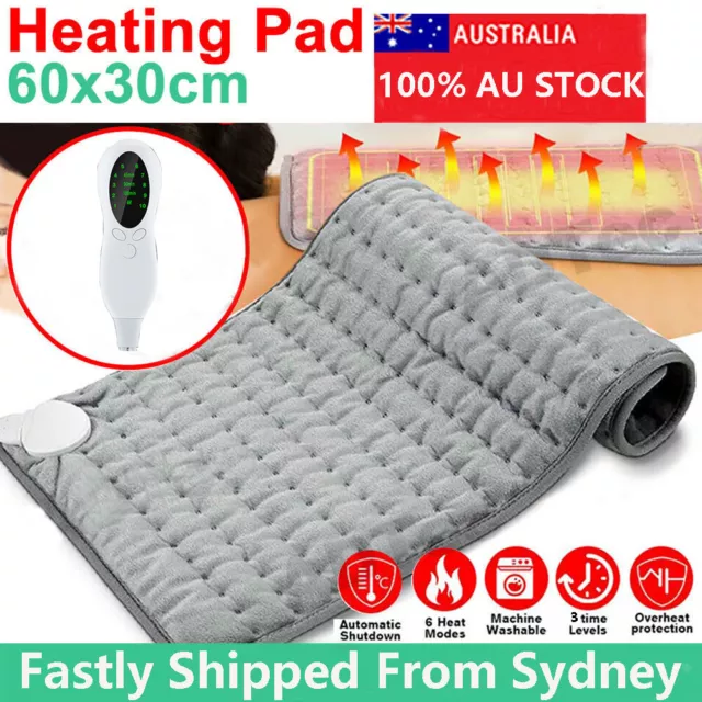 Electric Heating Pad Heat Therapy Body Warmer Mat Neck Shoulder Back Pain Relief