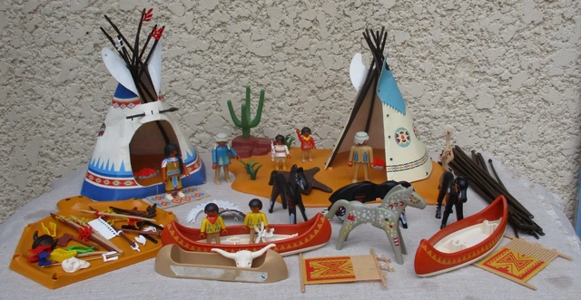 Playmobil Funéraire Camp Indien 3870 - Pièce NEUVE Pour Collection Ou Jeu - Figurine Et Accessoires