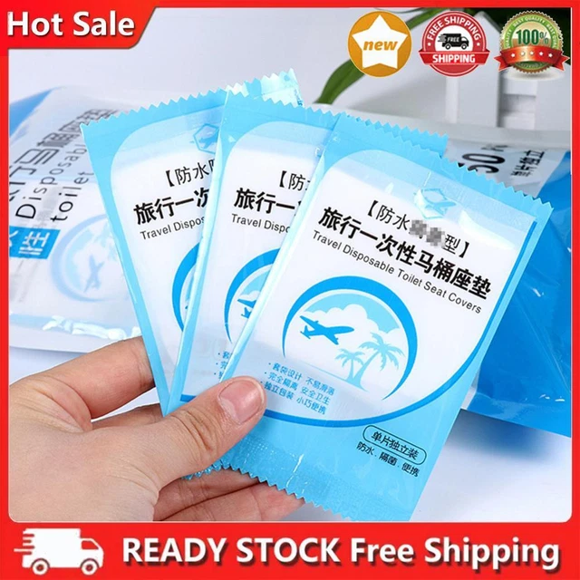 50Pcs Toilet Seat Mat Universal Toilet Seat Cover Portable Waterproof Disposable