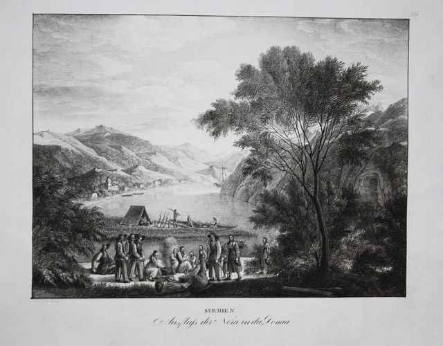 Banatska Palanka Vojvodina Serbia Socol Romania Kunike Litografia Lithograph