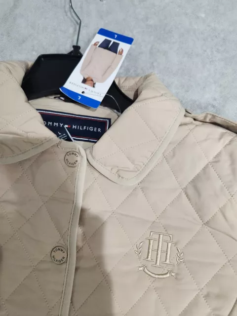 New Tommy Hilfiger Quilted Spring Jacket, Women's Size Large, Chino Beige