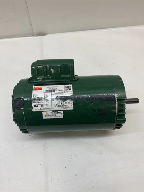 Dayton 1Yba7bg Agricultural Fan Motor, Permanent Split Capacitor, 1 Hp, 230V