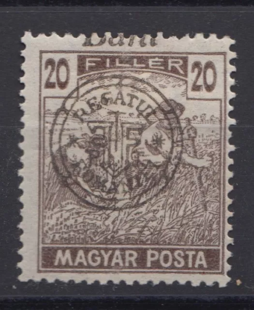 ROMANIA STAMPS 1919 HUNGARY MILITARY OCCUPATION WWI MH POST ERROR 20f