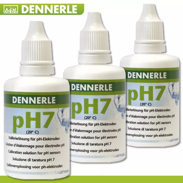 Dennerle 3 x 50 ML pH7 Solution de Calibrage Solution D’Étalonnage