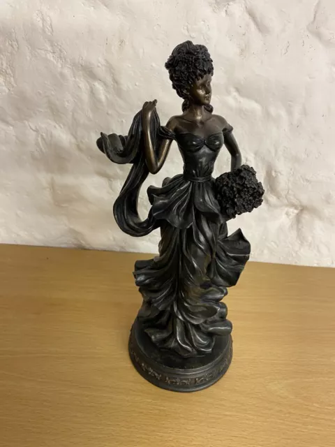 Regency Fine Art Bronzed Grecian Lady Figurine