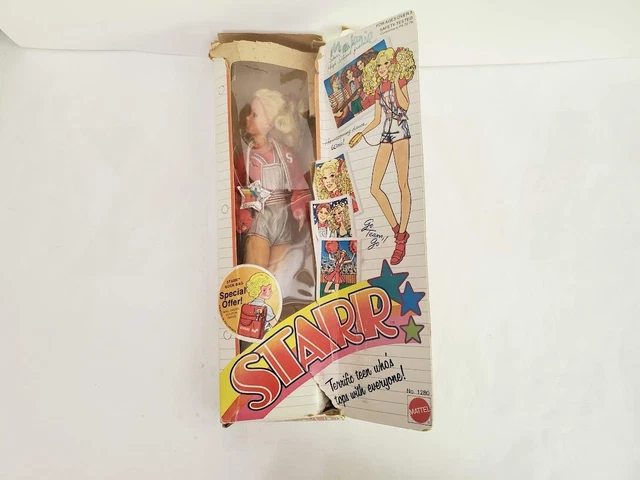 Vintage Mattel STARR 1979 Fashion Doll 1280 with Box, Stand & Accessories