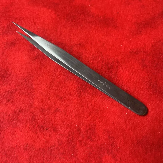 DIXON USA FINE POINT JEWELER WATCHMAKER TWEEZERS STAINLESS STEEL (k6)