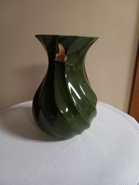 Red Wing Pottery Green/ Yellow Vase