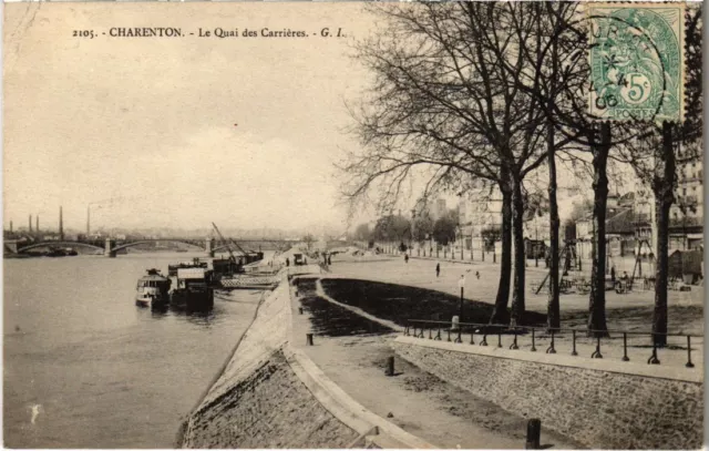 CPA AK Charenton Le Quai des Carrieres FRANCE (1282180)
