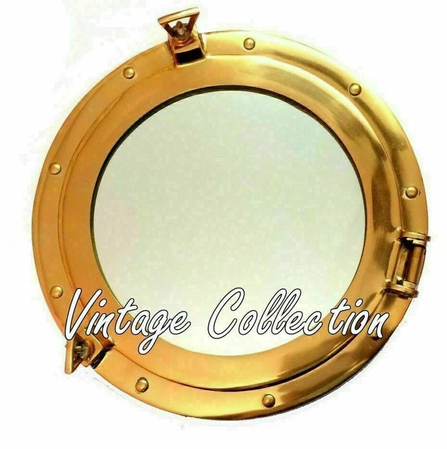 15& BRASS MARITIME Porthole Round Window Glass Nautical Boat Ship Port