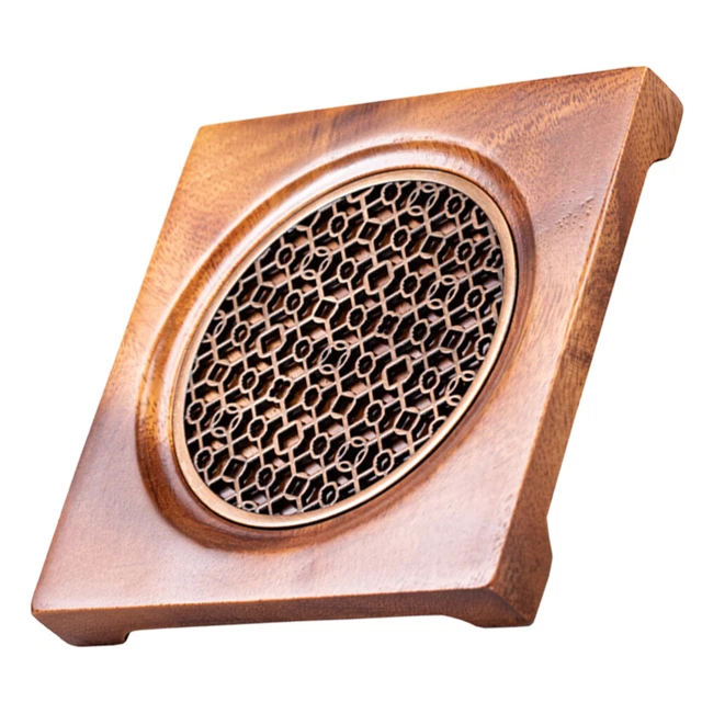Tetera de madera Trivet para ollas y sartenes calientes té -soporte para ollas almohadillas calientes