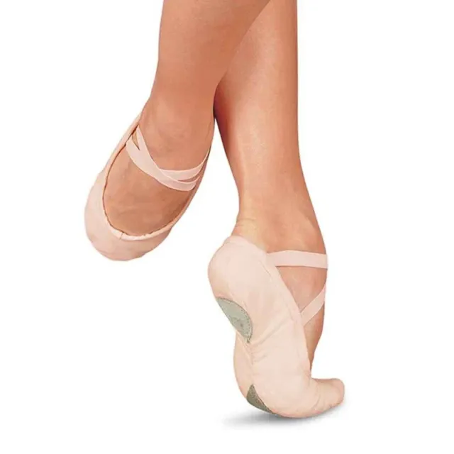 Sansha Pro 1C Pink Canvas Split Sole Ballet Shoes Ballet Slippers – 9M