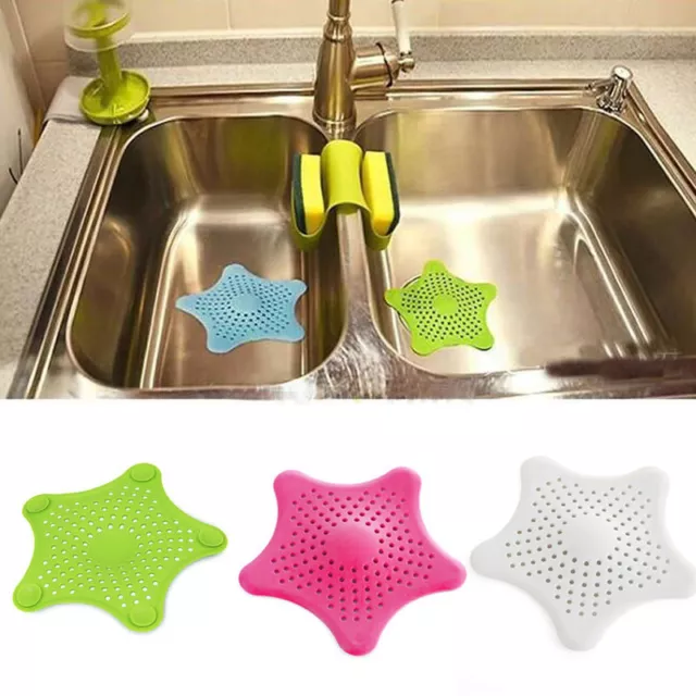 3Pcs Silicone Bouchon Evier Filtre Filtrage Crépine épurateur Lavabo Cuisine NF