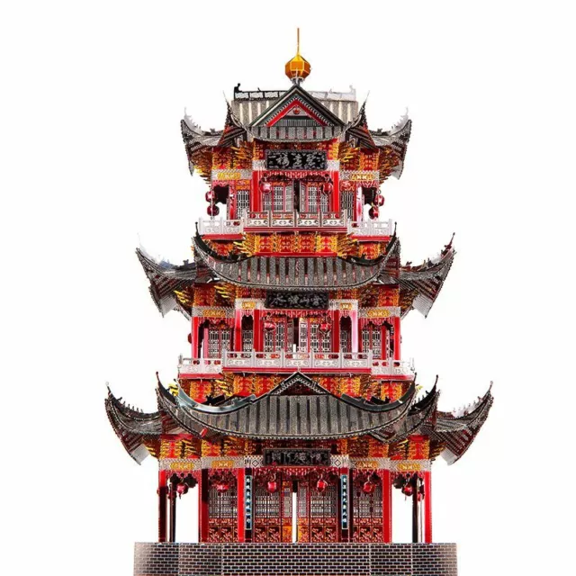 PIECECOOL Juyuan Tower HP111RKS Higly Detailed Metal Model Kit , No Glue, 303 PC