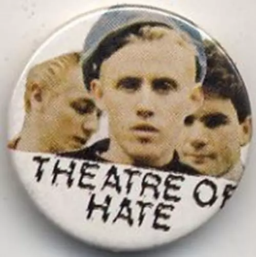 Theatre Of Hate Kirk Brandon Badge Button #1ADVEST