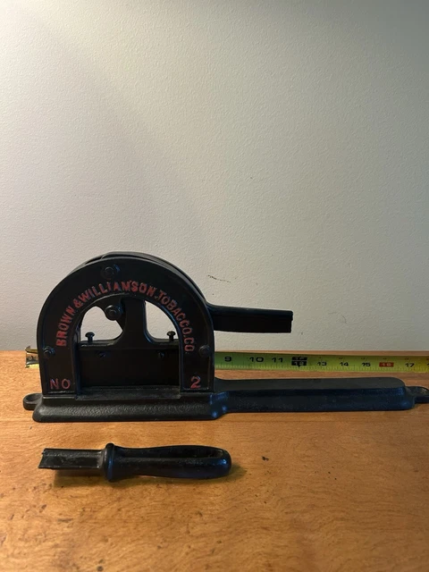 ANTIQUE NORTH BROS Philadelphia Cast Iron Tobacco Cutter $110.00