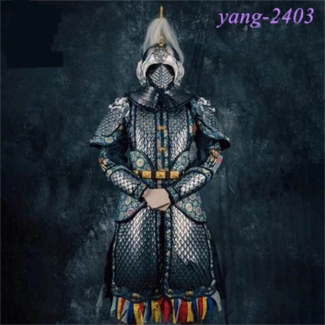 Silver Dragon Armor Complete Set Chinese Armor Wearable Decoration Collection