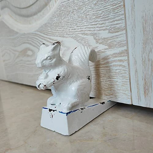 Cast Iron Heavy Door Stop, Cute Animal Shape Doorstop, Antique Style Decorative