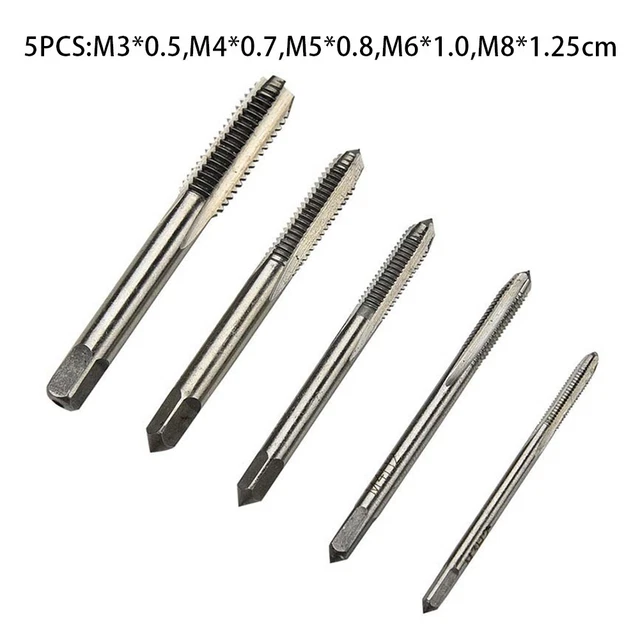 Set cono metrico rubinetto industriale HSS mano destra taglio filettato