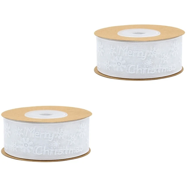 2x Weihnachten Geschenk Band Bogen Verpackung Bänder Diy Handwerk Band