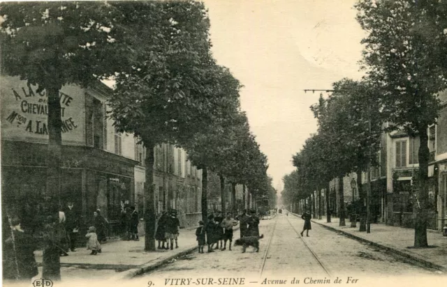 Carte VITRY SUR SEINE Avenue du Chemin de Fer