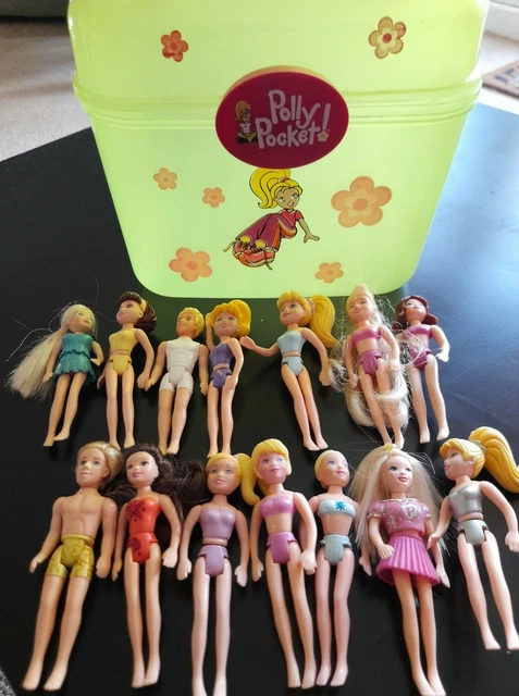 POLLY POCKET BUNDLE Dolls RUBBER CLOTHES Fashion 14 Large Figures