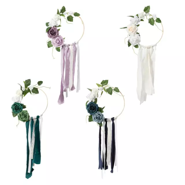Artificial Spring Flower Wreath Craft Wedding Decor for Gift Window Holiday