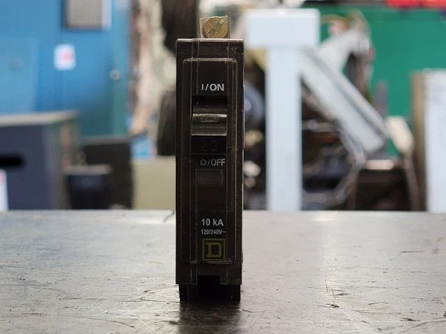 Disjoncteur Stab-Loc Boulon 20A 1 Pôle 120/240V - Testé Bon État, Pour Tableau Électrique