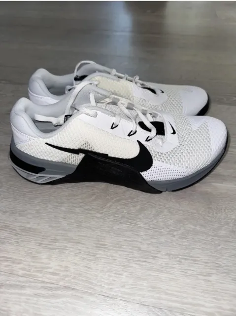 Nike Metcon 7 (Mens Size 11) Training Shoes CZ8281-100 White Back Grey