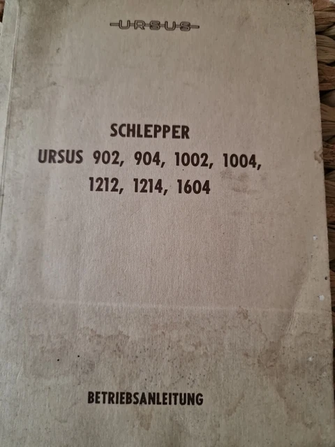 Ursus Betriebsanleitung Schlepper