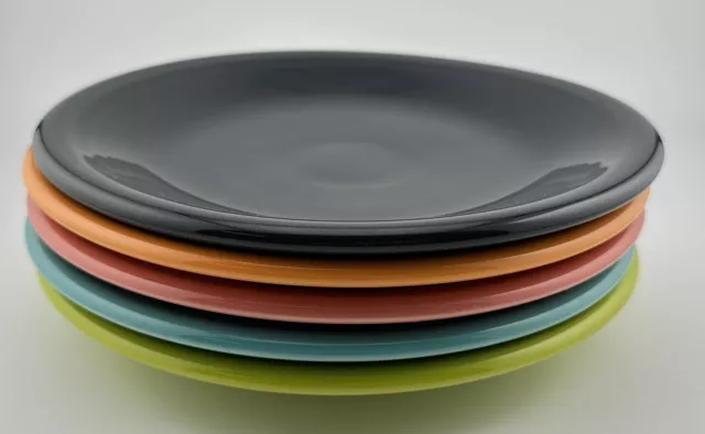 Fiestaware 7 3/4” Salad Plate Fiesta Mix Colors Set Of Five