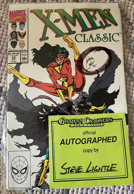 Marvel X-Men Classic #52 (Oct. 1990) W/ STEVE LIGHTLE AUTOGRAPH Mint Condition!!