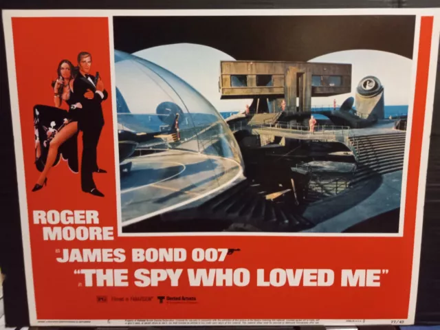 Lobby Card 1977 THE SPY WHO LOVED ME James Bond secret enemy ocean base