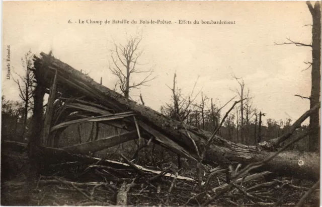 CPA AK Military Battlefield of Bois-le-Pretre bombing (696400)
