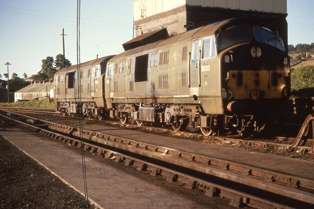 RAILWAY SLIDE BR DH Type 2 Diesel (Class 22) D6315 + D6311 St Blazey ...