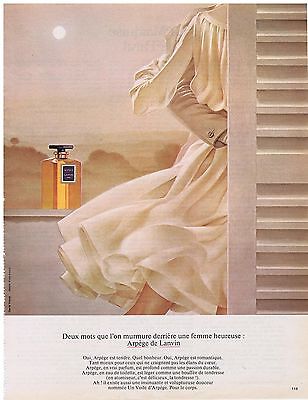 PUBLICITE ADVERTISING 104  1991  LANVIN   parfum ARPEGE 