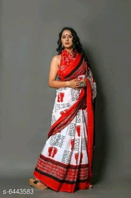 Pure Cotton Sosteka Print Indian/ Bangladeshi Traditional Shree