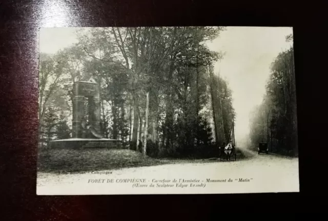 CPA 60 FORET DE COMPIEGNE - Carrefour de l'Armistice - Monument du "Matin"