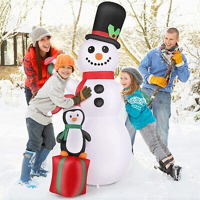 Giant 6FT Christmas Inflatable Snowman OutdoorIndoor Decoration Yard Deco Xmas.e