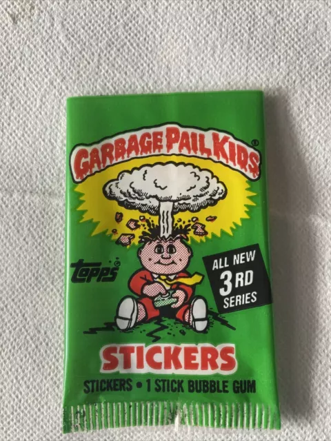 Garbage Pail Kids Uk Very Rare Empty Adam Bomb Wrapper Series 3