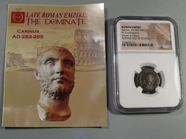 Romano: Edad Chaos Carinus Anuncio 283-285 Billon Aurelianianus Ngc. #8