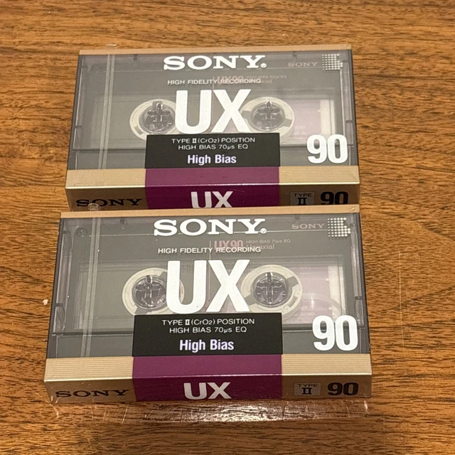 Cassette Sony Walkman 90 Min - Vintage 1988, Chrome, IEC II, Fabriquée En France