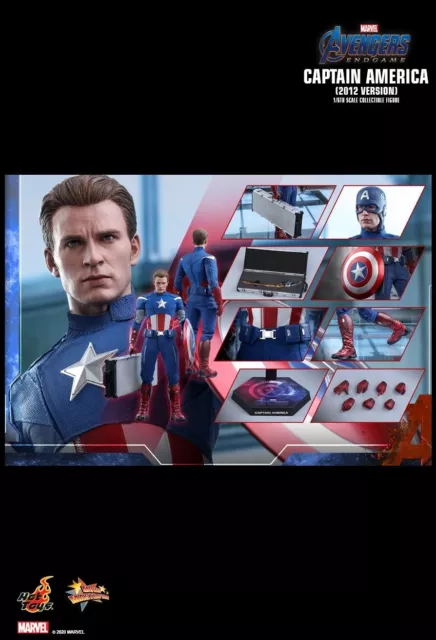 Hot Toys Captain America MMS563 (2012) - Avengers Endgame - 1:6 Figure - New MIB