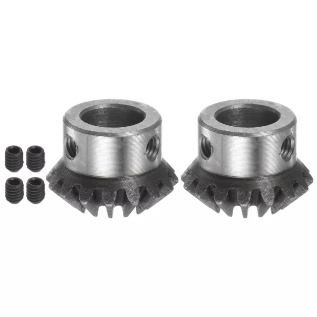 2pcs Bevel Gears 1.5M 16 Teeth 12mm Shaft Hole Tapered Bevel Pinion Gear