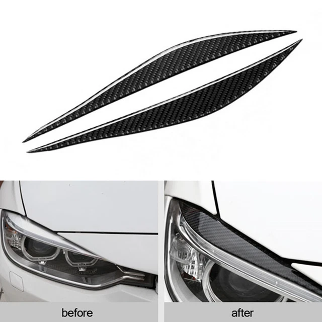 Adesivo Faro Fibra di Carbonio Obiettivo Decorazione per BMW F30 320i 325i 13-15