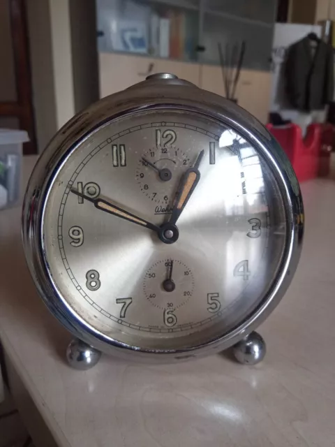 Orologio Sveglia Wehrle Vintage Funzionante In Ottime Condizioni