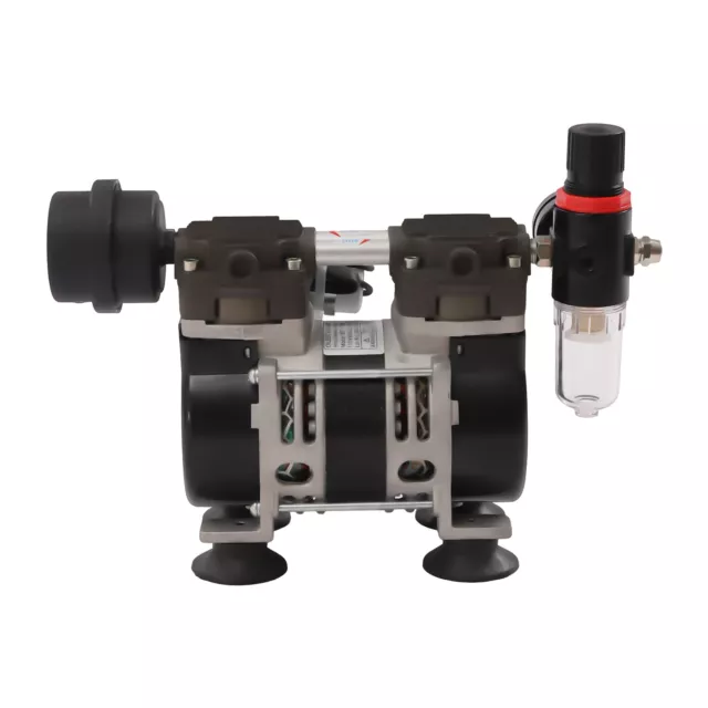Oilless Vacuum Pump | Industrial Oil-Free Piston Vacuum Pump W/ Filter BEST!