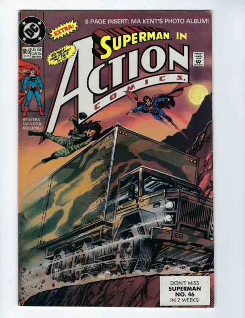 Action Comics # 665 (Jul 1990), Vg/Fn